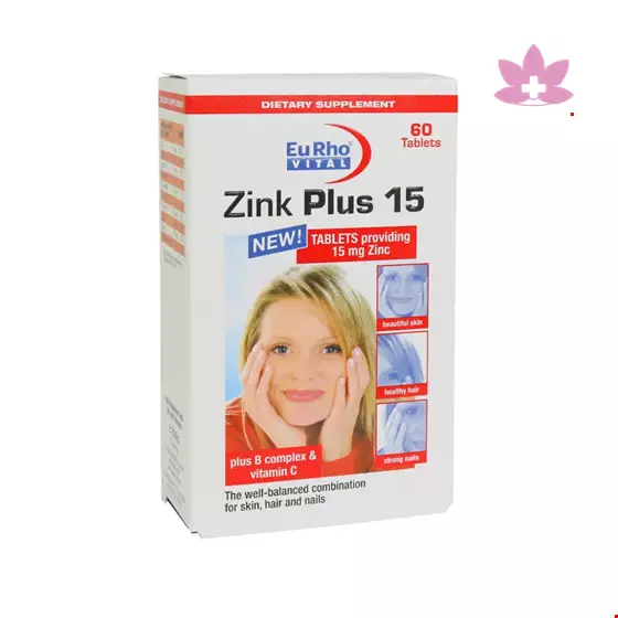 Eurho vital Zinc Plus 15mg 60 Tabs