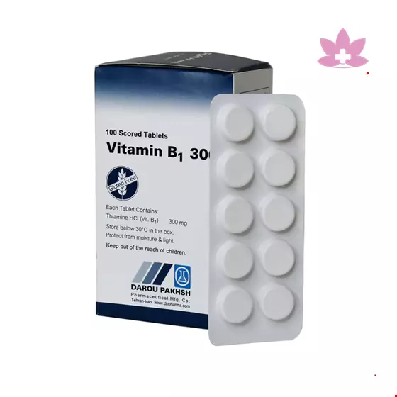 Daru Pakhsh Vitamin B1 300mg  100 tablets