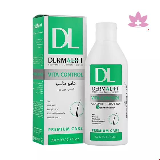 Dermalift Vita Control Oil Control Shampoo Greasy Hair and Scalp  200 ml
