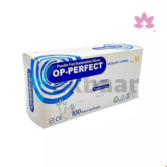OP Perfect Latex Examination Gloves 100 Pcs