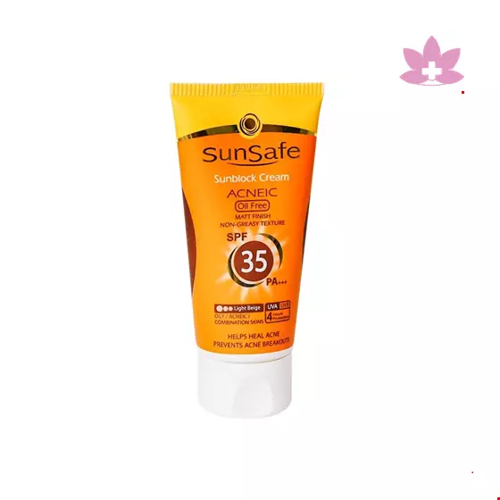 Sunsafe Sunsblock Cream SPF35 Acneic Oil Free 50 Ml