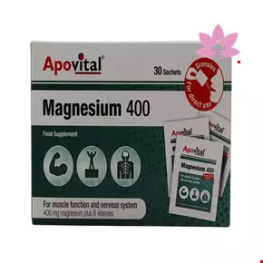 ساشه منیزیم 400 میلی گرمی آپوویتال 30 عددی