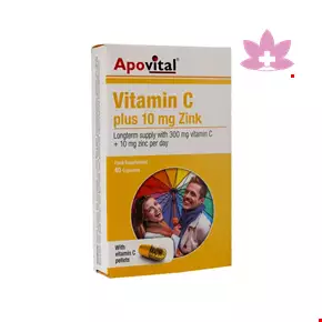 Apovital Vitamin C Plus 10 mg Zink 40 Capsule 