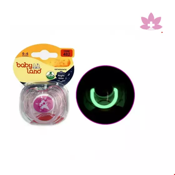 Baby Land Orthodontic Luminescent Pacifier 482