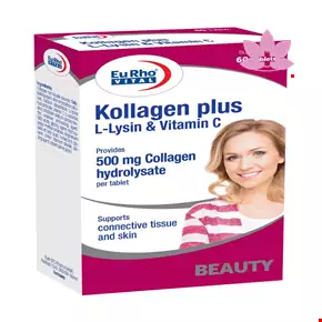 Eurho Vital Kollagen Plus L Lysin And Vitamin C 60 Tabs