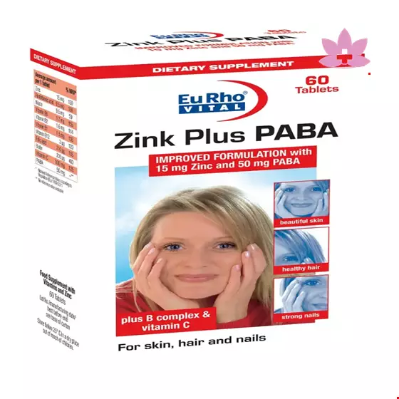 Eurho vital Zinc Plus PABA And B Komplex 60 Tabs