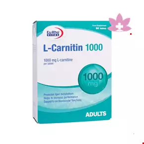 قرص ال کارنیتین 1000 میلی گرم یورو ویتال 60 عددی