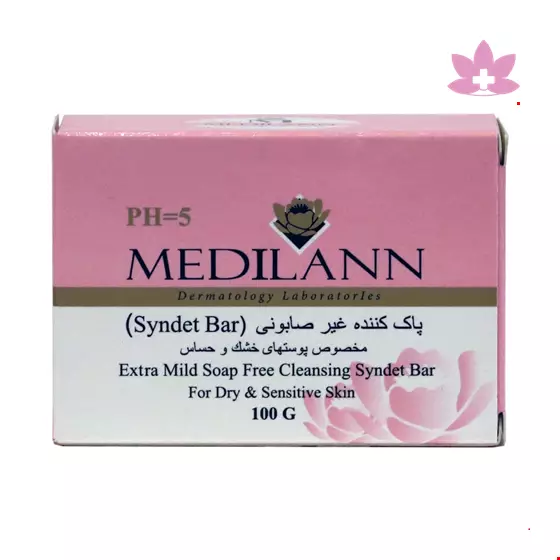 Medilann Soap Free Cleansing Syndet Bar For Dry & Sensitive Skin 100 Mg