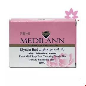 Medilann Soap Free Cleansing Syndet Bar For Dry & Sensitive Skin 100 Mg