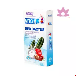 Nach Kodex Red Cactus Catch Long Lasting Delay Condom 12 PCS