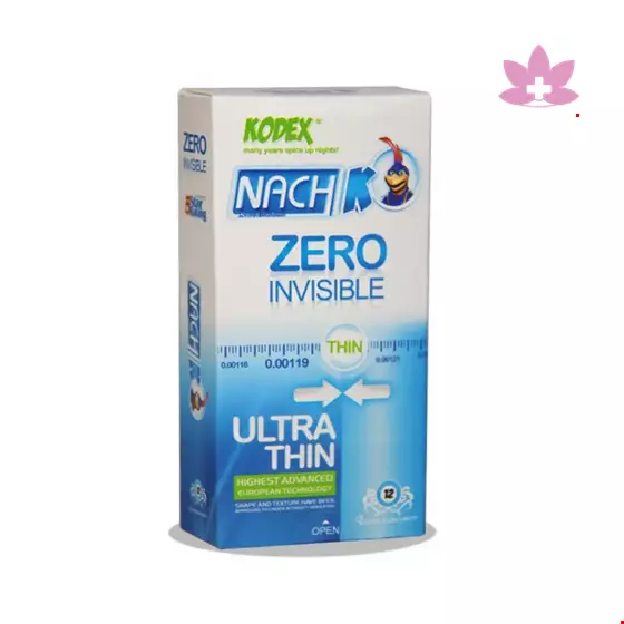 Nach Kodex Zero Invisible Ultra Thin Condom 12 PCS