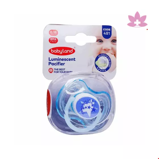 Baby Land Nightlight Hazelnut Pacifier for Baby's 6 to 18 Month Code 481