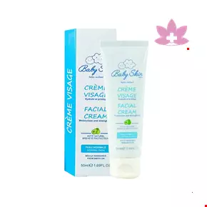 کرم مرطوب کننده صورت بیبی اسکین 50 میلی لیتری