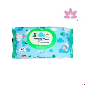 Canvas Baby Cleaning Wipes Containing Aloe Vera Extract 60 Pcs