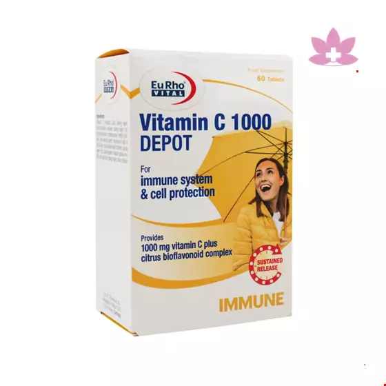 Eurho Vital Vitamin C ۱۰۰۰ Depot ۶۰ Tabs