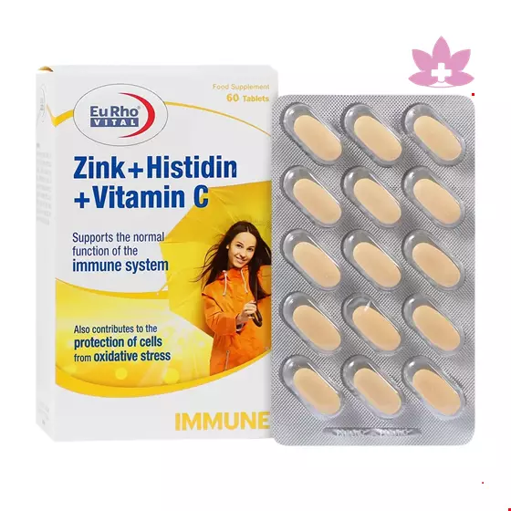 Eurhovital Zinc Histidin And Vitamin C 60 Tablets