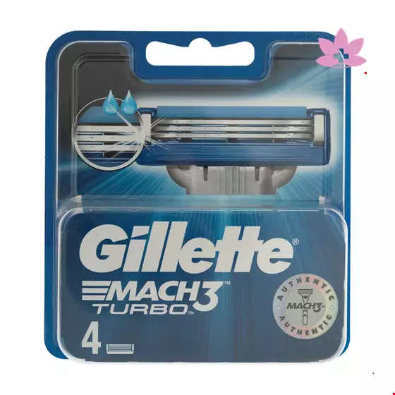 Gillette Mach 3 Turbo Blades Pack of 4