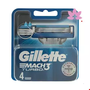 Gillette Mach 3 Turbo Blades Pack of 4
