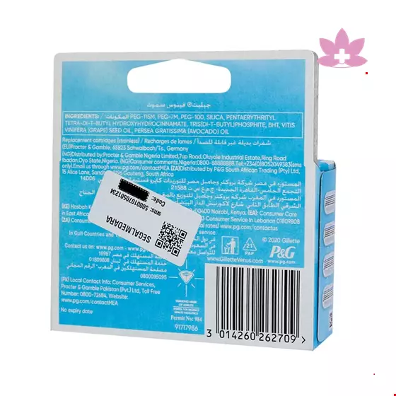 Gillette Venus Shaving Cartridges 3 Blade Pack of 4