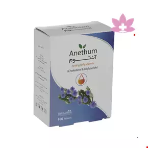 Iran Darouk Anethum Antihyperlipidemia 100 Tablets