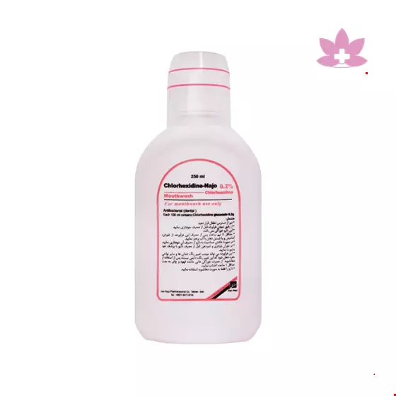 Iran Najo Chlorhexidine 0.2% Mouthwash 250 Ml