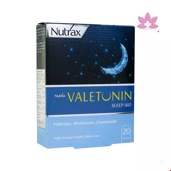 Nutrax Valetunin Sleep Aid 20 Capsules