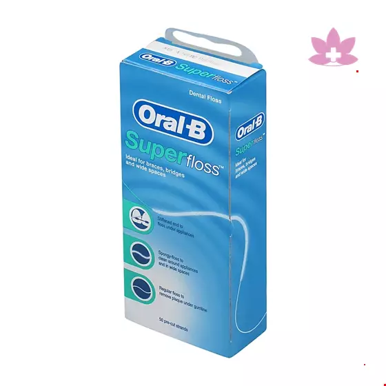 Oral B Superfloss Orthodontic Floss 50 Count