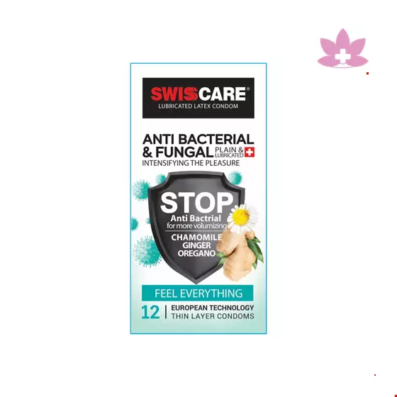 Swiss Care Anti Bacterial & Fungal Condom 12 pcs