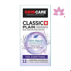  Swiss Care Classic Plain Condoms 12 pcs