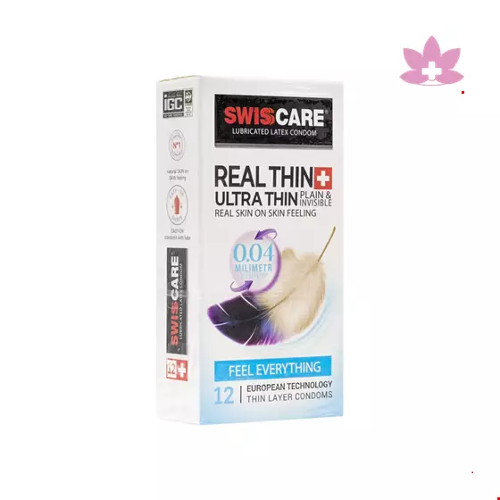 Swisscare Real Thin Ultrathin Condom 12 pcs